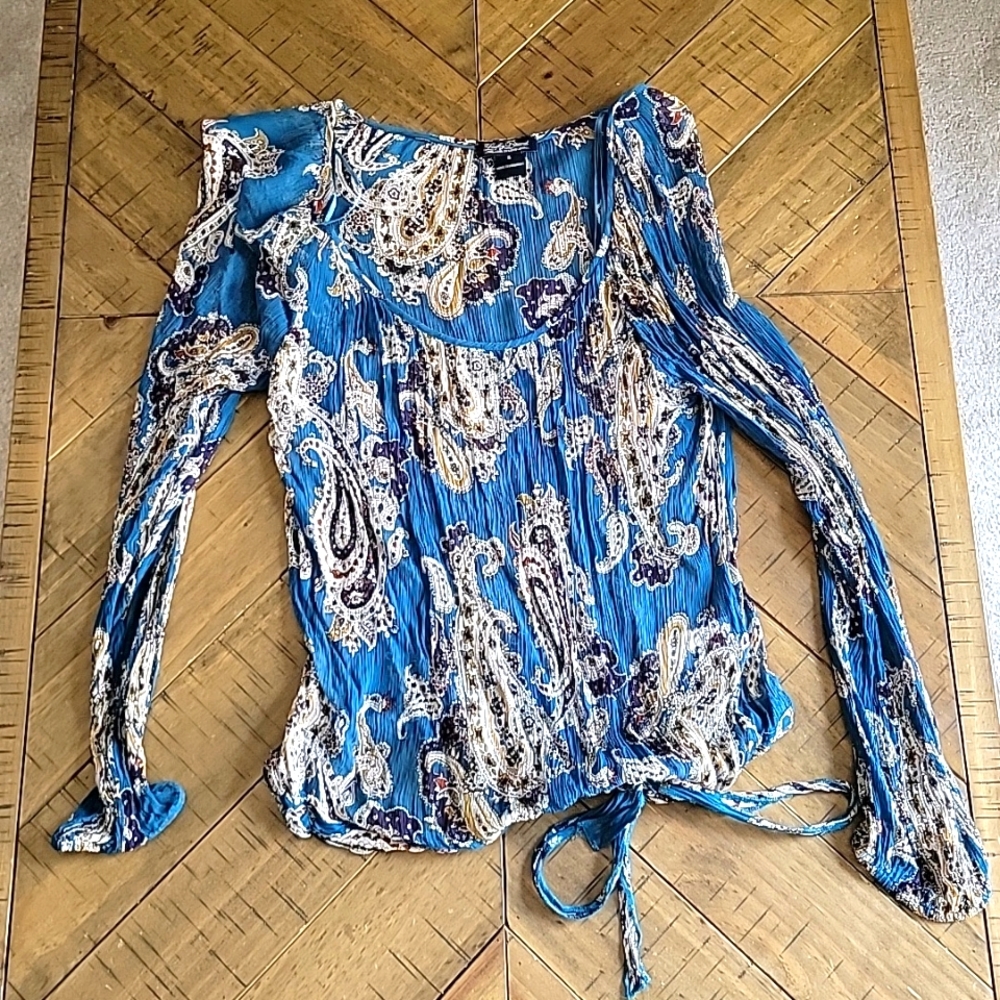 Lucky Brand Live in Love Blouse, Size Small